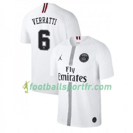 Tenue Paris Saint Germain Verratti 6 Jordan Blanc Troisième 2018-2019 Maillot de Foot